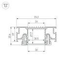 Профиль STRETCH-32-CEIL-CENTER-2000 WHITE (Arlight, Алюминий) Lednikoff