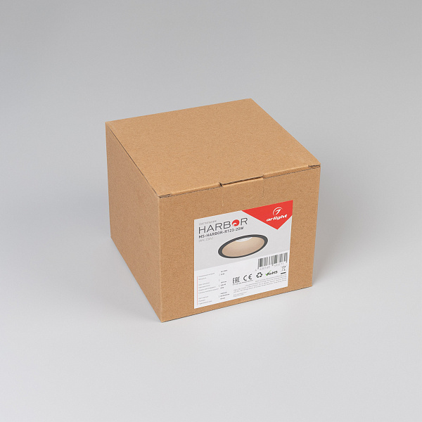Светильник MS-HARBOR-R123-20W Warm3000 (BK, 24 deg, 230V) (Arlight, IP20 Металл, 5 лет) Lednikoff