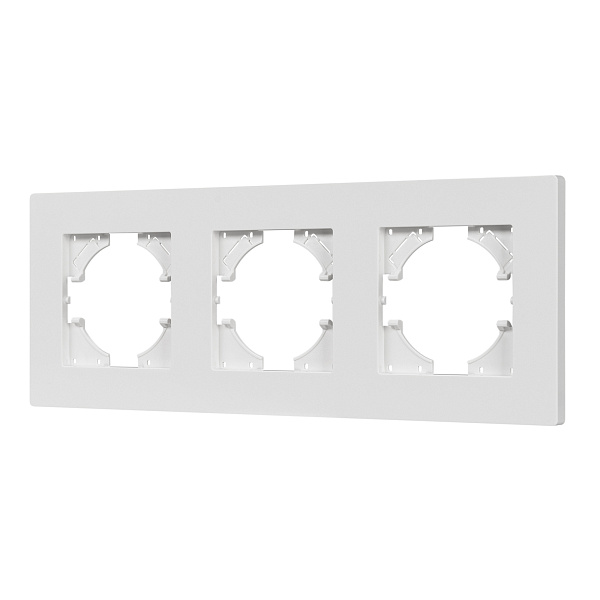 Рамка пластиковая FRM-PERIO-PL-3-WH (Arlight, -) Lednikoff