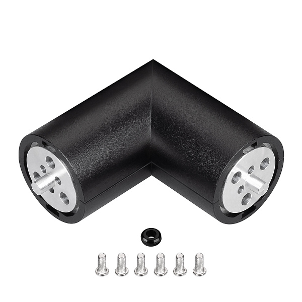 Соединитель профиля ROUND-D36-360-90 BLACK (Arlight, Алюминий) Lednikoff