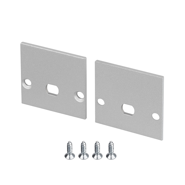 Заглушка LINE-2525 с отверстием (Arlight, Алюминий) Lednikoff