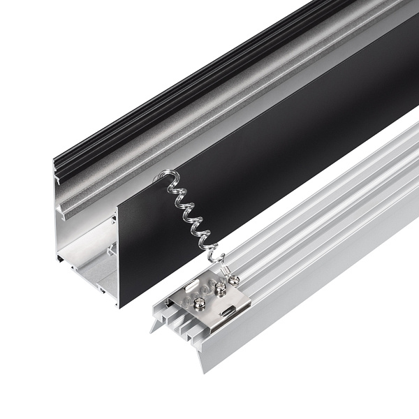 Профиль LINE-5075-HONEYCOMB-2000 BLACK (Arlight, Алюминий) Lednikoff