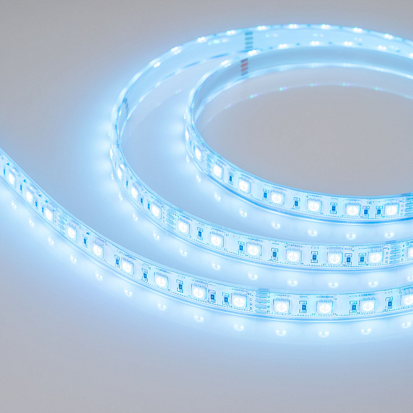 Светодиодная лента герметичная RTW-PU-B60-12.5mm 24V RGB (14.4 W/m, IP68, Wire 2m, 5m) (Arlight, -) Lednikoff