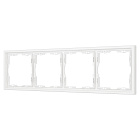 Рамка пластиковая FRM-NOBE-SFPL-4-WH (Arlight, Белый кварц) Lednikoff