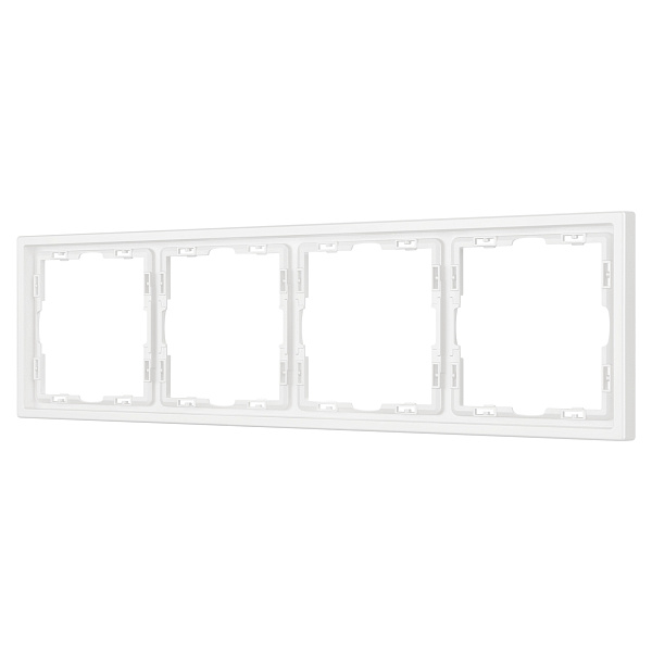 Рамка пластиковая FRM-NOBE-SFPL-4-WH (Arlight, Белый кварц) Lednikoff