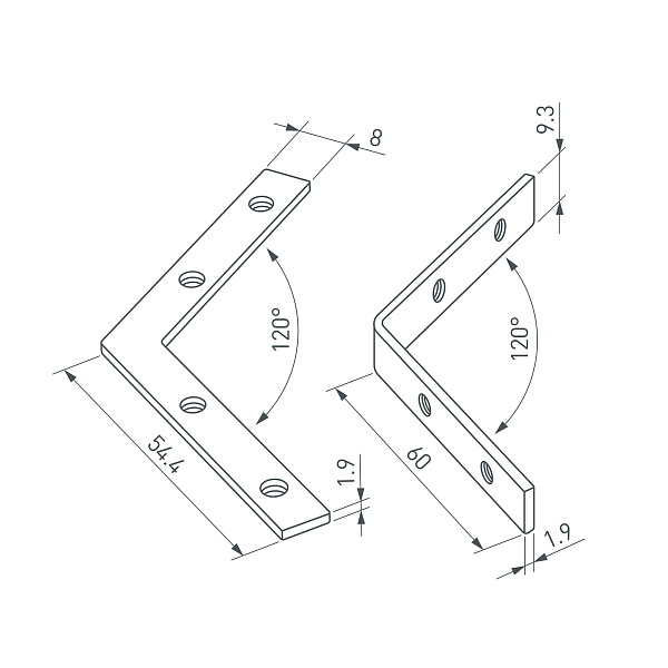 Соединитель профиля LINE-6070-L120 Set (Arlight, Металл) Lednikoff