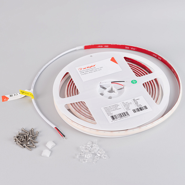 Светодиодная лента герметичная RTW-SEW-A308-10mm 24V White6000 (14 W/m, IP65, 2835, 5m) (Arlight, 5 лет) Lednikoff