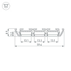 Профиль PHS-3X-2000 ANOD (Arlight, Алюминий) Lednikoff