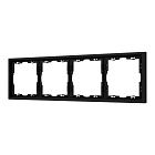 Рамка пластиковая FRM-NOBE-SFPL-4-BK (Arlight, Черный оникс) Lednikoff