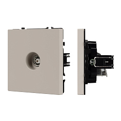 Механизм телевизионной розетки SCT-NOBE-MTV1-SFPL-CA (Arlight, Кашемир)