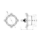 Двухуровневая коронка ATK-DRILL-R89-R110 (Arlight, IP20 Металл, 3 года) Lednikoff