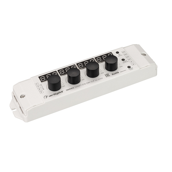 Диммер SMART-D18-DIM-SUF (12-24V, 4x4A, 2.4G) (Arlight, IP20 Пластик, 5 лет) Lednikoff