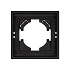 Рамка пластиковая FRM-TENDO-SFPL-1-BK (Arlight, Матовый черный) Lednikoff