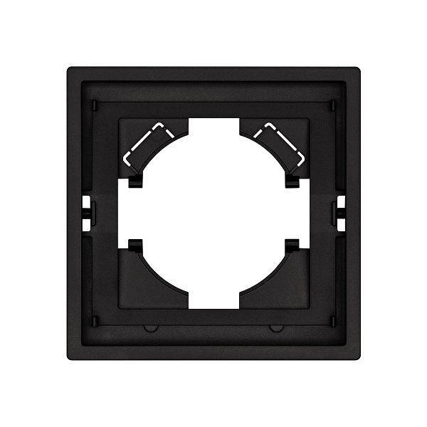 Рамка пластиковая FRM-TENDO-SFPL-1-BK (Arlight, Матовый черный) Lednikoff