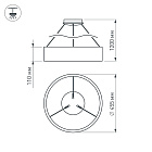 Светильник SP-TOR-RING-HANG-R460-33W Day4000 (BK, 120 deg) (Arlight, IP20 Металл, 3 года) Lednikoff