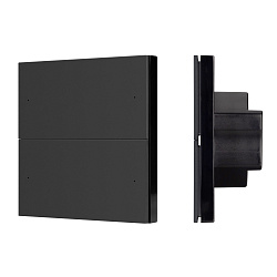INTELLIGENT ARLIGHT Кнопочная панель SMART DALI-301-22-4K-D2-IN Black (BUS, Frameless) (IARL, IP20 Пластик, 5 лет)