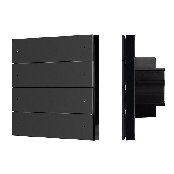 INTELLIGENT ARLIGHT Кнопочная панель SMART-ZB-801-22-1G-8SC-MULTI-IN Black (230V) (IARL, IP20 Пластик, 5 лет) Lednikoff