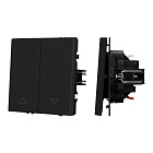 Механизм выключателя управления шторами SWT-NOBE-MKR2-SFPL-BK (230V, 10A) (Arlight, Черный оникс) Lednikoff