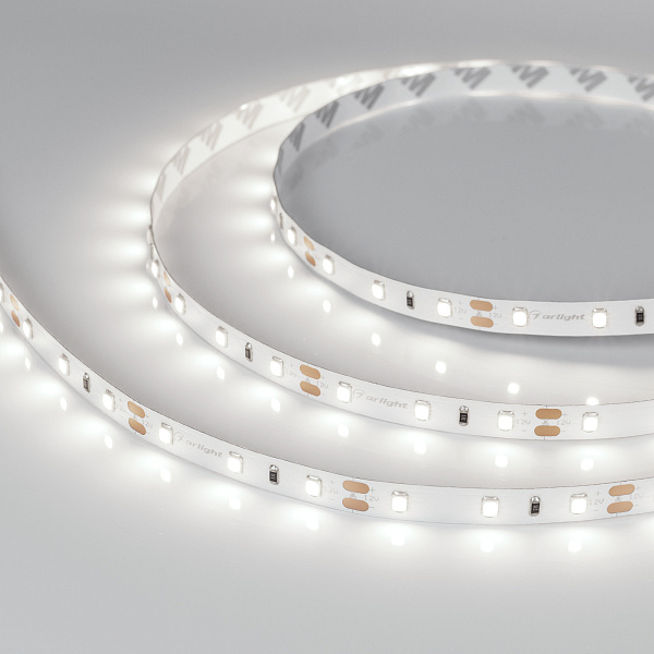 Светодиодная лента RT-A60-8mm 12V Day5000 CRI98 (4.8 W/m, IP20, 2835, 5m) (Arlight, Открытый) Lednikoff