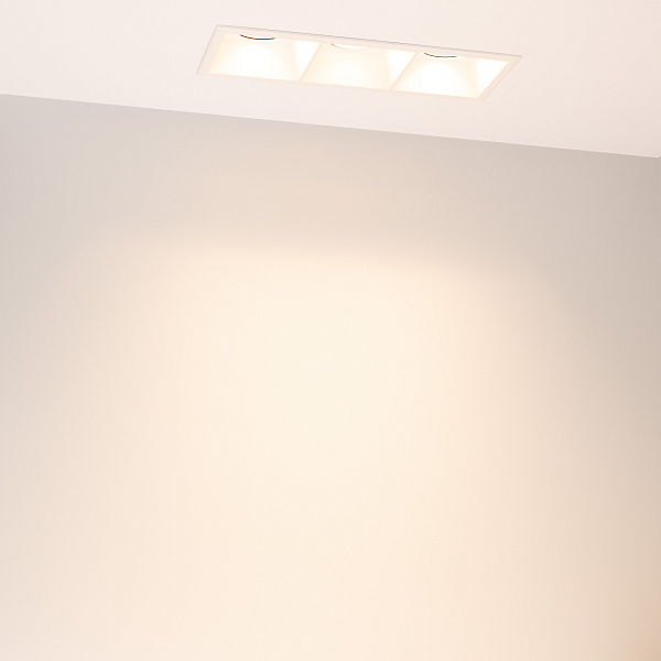 Светильник MS-FLOW-BUILT-S230x85-3x12W Warm3000 (WH, 38 deg, 230V) (Arlight, IP20 Металл, 5 лет) Lednikoff