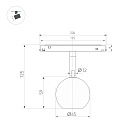 Светильник MAG-ORIENT-ORB-R60-10W Warm3000 (BK, 35 deg, 48V) (Arlight, IP20 Металл, 5 лет)