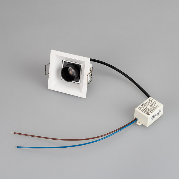 Светильник MS-ORIENT-BUILT-TURN-TC-S67x67-3W Warm3000 (BK-BK, 30 deg, 230V) (Arlight, IP20 Металл, 5 лет) Lednikoff