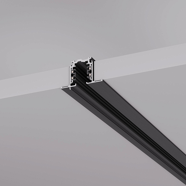 Трек встраиваемый LGD-4TR-TRACK-F-1000-BK-M (D) (Arlight, IP20 Металл, 3 года)