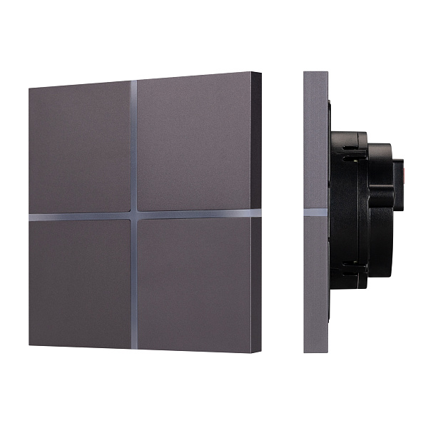 INTELLIGENT ARLIGHT Сенсорная панель KNX-304-13-IN Grey (BUS, Frameless) (IARL, IP20 Металл, 2 года) Lednikoff