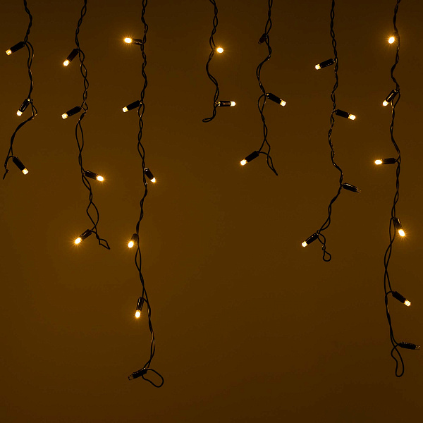 Светодиодная гирлянда ARD-EDGE-CLASSIC-2400x600-BLACK-88LED-FLASH Warm/Warm (230V, 6W) (Ardecoled, IP65) Lednikoff