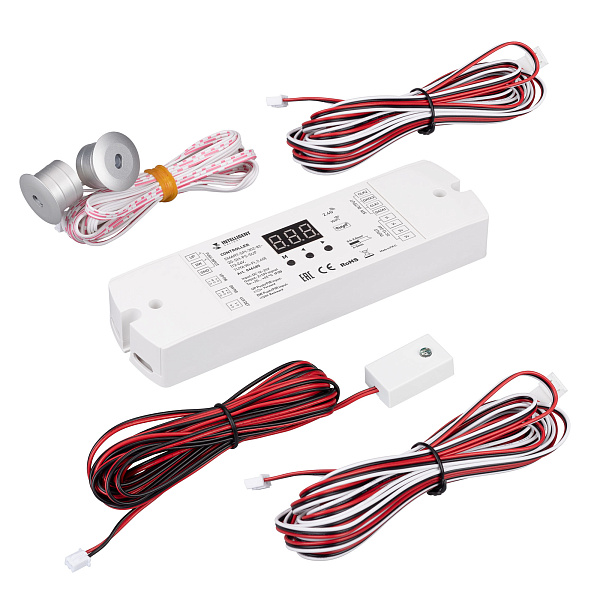 INTELLIGENT ARLIGHT Контроллер лестничный SMART-SPI-302-82-2G-SH-PS-SUF (12-24V, TUYA Wi-Fi, 2.4G) (IARL, IP20 Пластик, 5 лет) Lednikoff