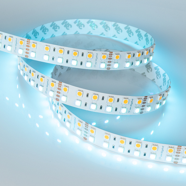 Светодиодная лента RT-B144-19mm 24V RGBW-Warm (32 W/m, IP20, 5m) (Arlight, Открытый) Lednikoff