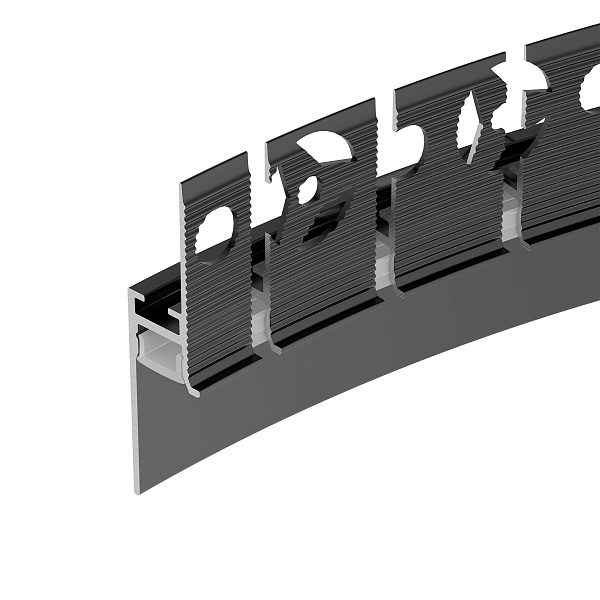 Профиль PLINTUS-FANTOM-BENT-H20-SIDE-2000 BLACK (Arlight, Алюминий) Lednikoff