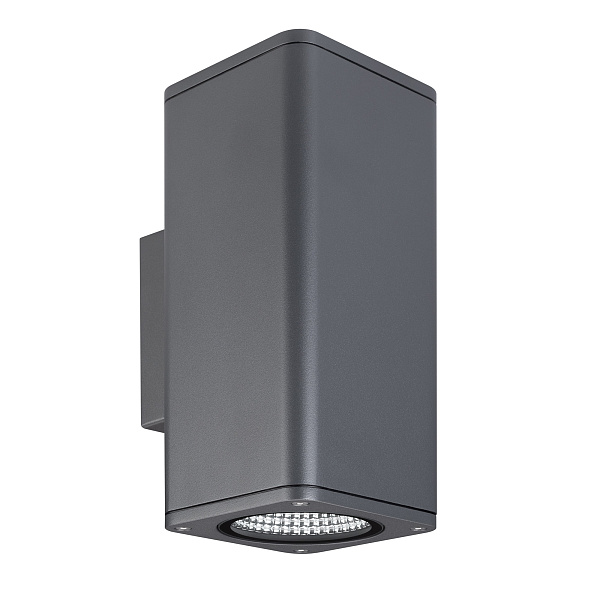 Светильник LGD-EVO-WALL-TWIN-S100x100-2x12W Day4000 (GR, 44 deg, 230V) (Arlight, IP54 Металл, 3 года) Lednikoff