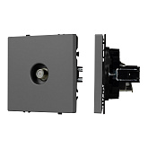 Механизм спутниковой розетки SCT-NOBE-MST1-SFPL-GR (SAT) (Arlight, Серый базальт)