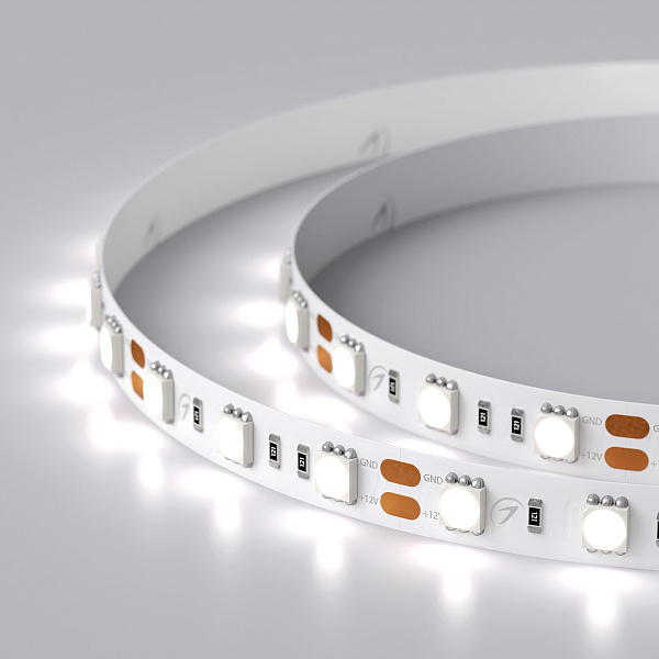 Светодиодная лента RT 2-5000 12V White6000 2x (5060, 300 LED, LUX) (Arlight, 14.4 Вт/м, IP20) Lednikoff