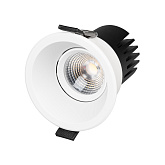 Светильник MS-FLOW-BUILT-R85-6W Warm3000 (WH, 55 deg, 230V) (Arlight, IP20 Металл, 5 лет)