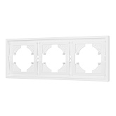 Рамка пластиковая FRM-TENDO-PL-3-WH (Arlight, Белый)