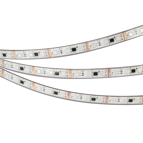 Светодиодная лента герметичная DMX-PFS-B60-12mm 12V RGB-PX3 (14 W/m, IP68, 5060, 5m) (Arlight, -) Lednikoff