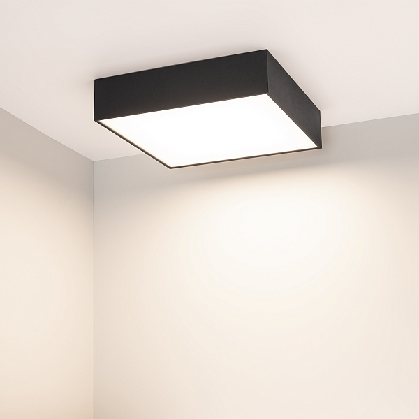 Светильник SP-QUADRO-S250x250-25W Day4000 (BK, 120 deg, 230V) (Arlight, IP40 Металл, 3 года) Lednikoff