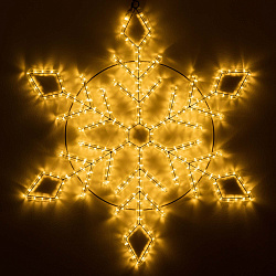 Фигура светодиодная ARD-SNOWFLAKE-M9-900x900-360LED Warm (230V, 22W) (Ardecoled, IP65, 1 год)