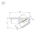 Профиль SL-MINI-SHELF-H9-2000 ANOD OLIVE GREY (Arlight, Алюминий) Lednikoff