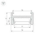 Профиль MIC-H-2000 ANOD (Arlight, Алюминий) Lednikoff
