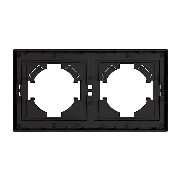 Рамка пластиковая FRM-TENDO-PL-2-BK (Arlight, Черный) Lednikoff