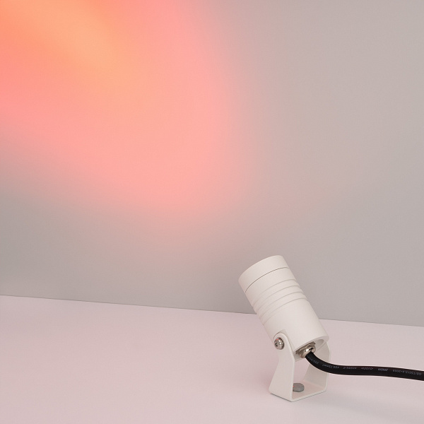 Светильник KT-RAY-COLOR-R42-6W RGB (WH, 25 deg, 12V) (Arlight, IP67 Металл, 3 года) Lednikoff