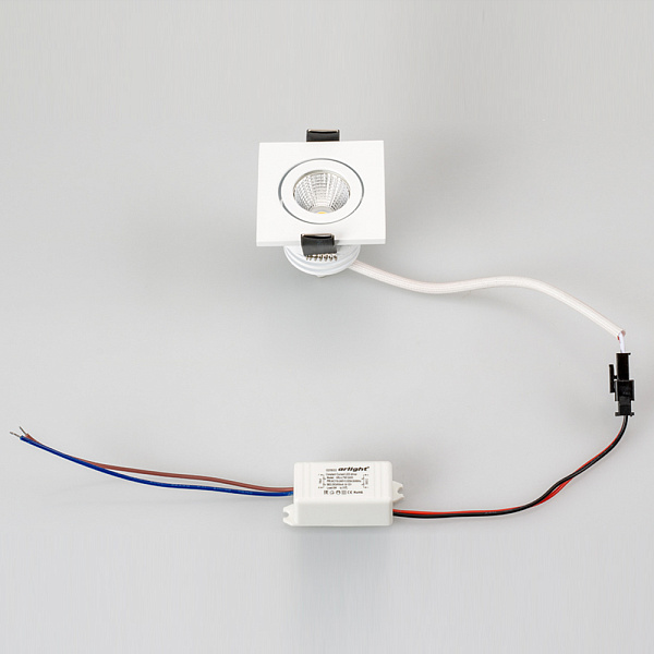 Светодиодный светильник LTM-S50x50WH 5W Warm White 25deg (Arlight, IP40 Металл, 3 года) Lednikoff