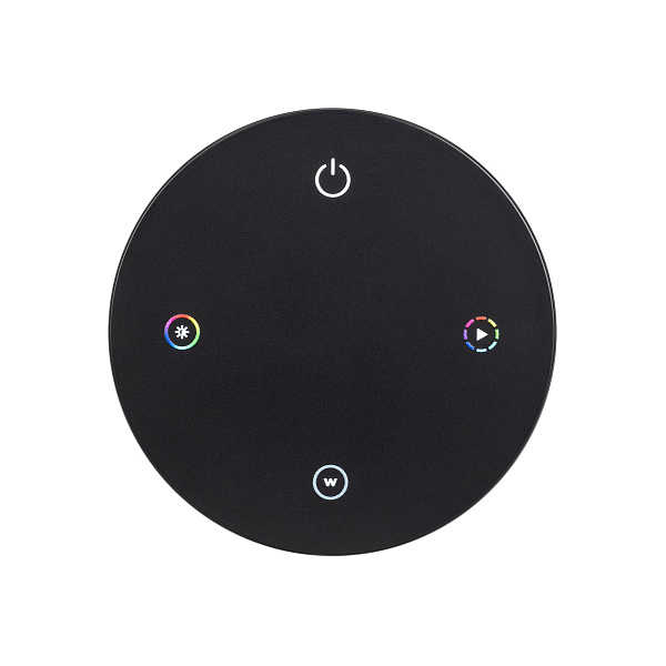 INTELLIGENT ARLIGHT Пульт SMART-801-22-1G-RGBW Black (3V, Magnet, 2.4G) (IARL, IP20 Пластик, 5 лет) Lednikoff