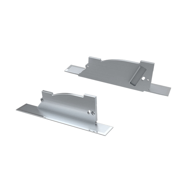 Заглушка для ALM-ARC-SINGLE серая левая с отверстием (Arlight, Металл) Lednikoff
