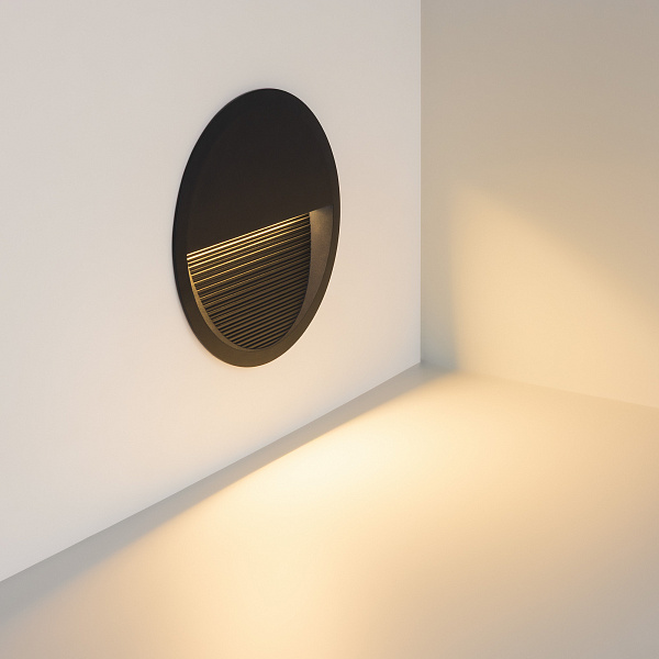Светильник встраиваемый LTD-RIBONIK-R202-8W Warm3000 (Черный, 50 deg, 230V) (Arlight, IP65 Металл, 5 лет) Lednikoff