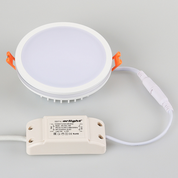 Светодиодная панель LTD-115SOL-15W Day White (Arlight, IP44 Пластик, 3 года) Lednikoff