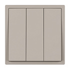ARL NOBE Выключатель 3 кл софт-тач кашемир SWT-MK03-SFPL-CA (250V, 10A) (Arlight, -) Lednikoff